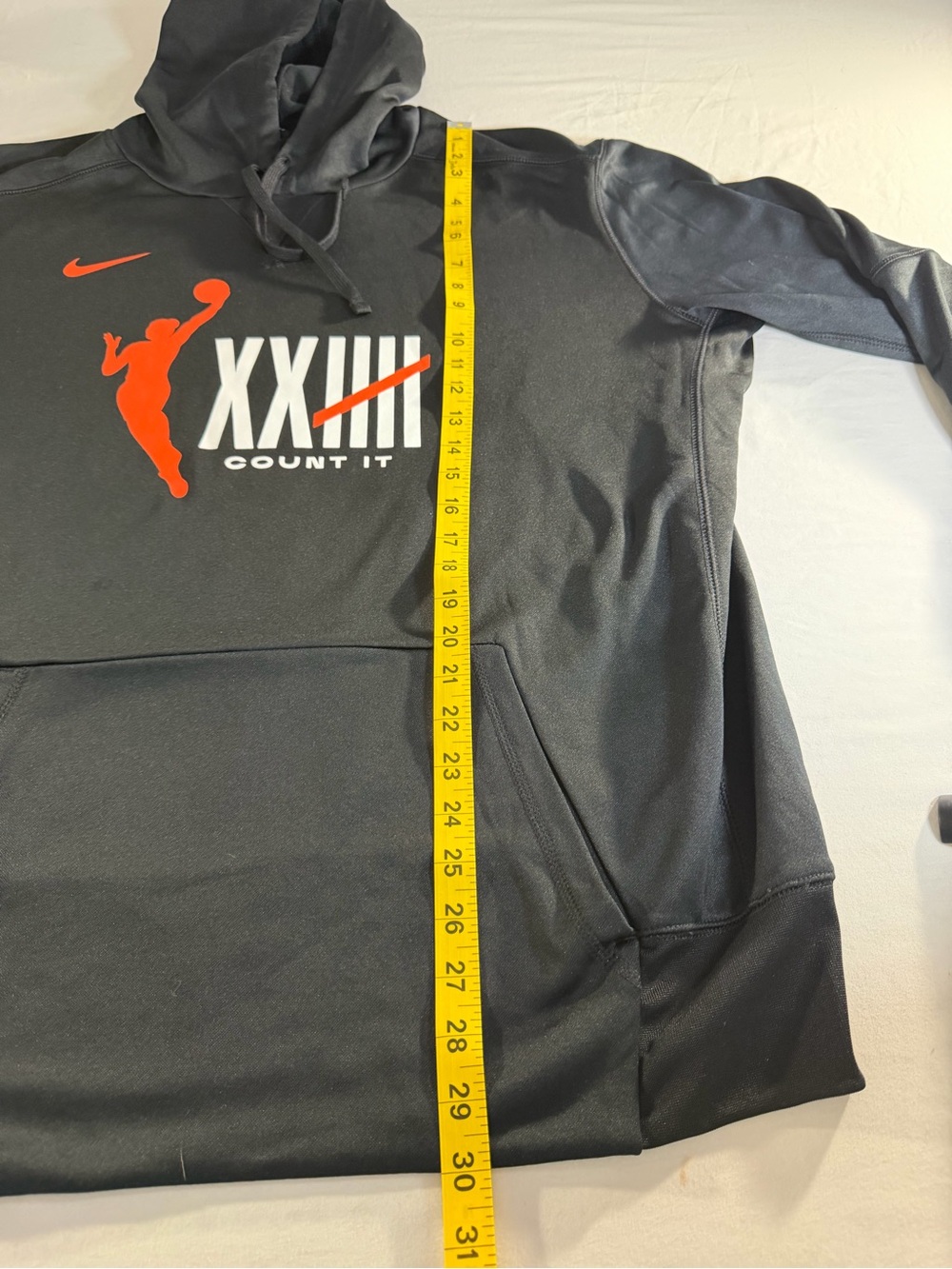 Nike WNBA Dri-FIT Therma Black Orange COUNT IT XXIIII Hoodie Mens XXL M4156 - Picture 7 of 9